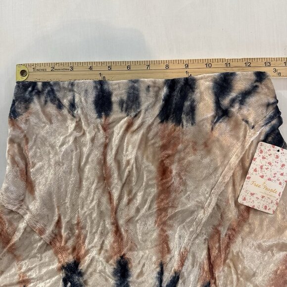 NWT Free People Velvet Skirt Women XS Tie-Dye Maxi Midi Boho Fairy Y2K Gypsy NEW - Picture 10 of 10